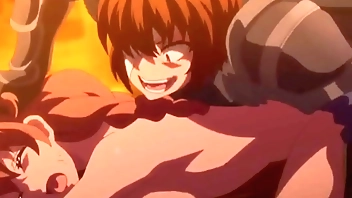 【エロアニメ】村娘が村人達の目の前で服を剥かれて犯されてしまう…