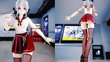 双屏绅士视角 弱音 3D 动漫  抖音风裸舞 可爱少女 （3D成人动漫）