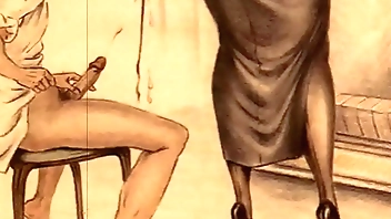 vintage erotic drawings