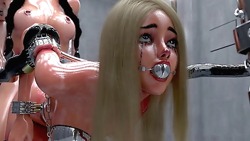 Slave Girls in Metal Bondage