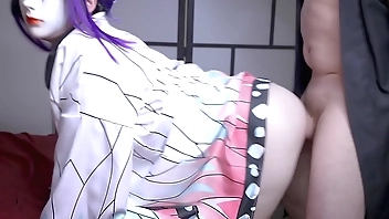 Shinobu Kocho being spanked and fucked - Bella Hentaigirl