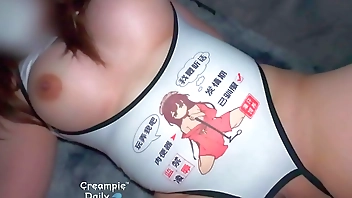 Cum inside a chubby Thai girl in a cute, fuckable pussy exposed outfit.