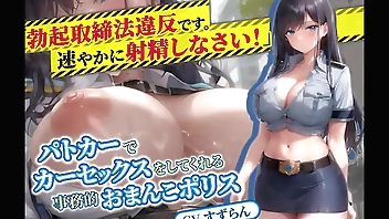 人妻婦警「“勃起取締法”違反です。速やかに射精しなさい」パトカーでカーセックスをしてくれる事務的おまんこポリス
