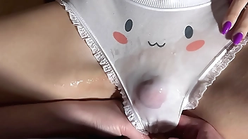 Accidental Sex with roommate's GF during kinky rubbing & hot cumshot in panties