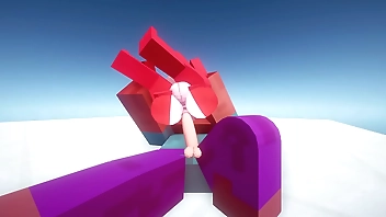 Minecraft. Kobold girl suck Steve's dick and ride on him. Jenny mod