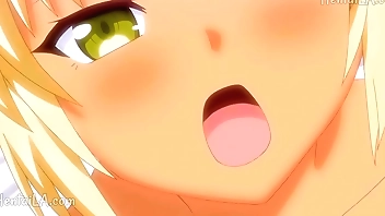 cute blonde girl on the beach hentai