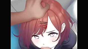 Idol Master - Madoka Higuchi Blowjob Double Throatpie Cum Swallow