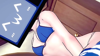 Tv Woman disfruta teniendo sexo llevando su bikini