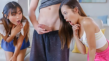 Tiny Asian Teens Learn to Share One Dick Between Them - Thinasian