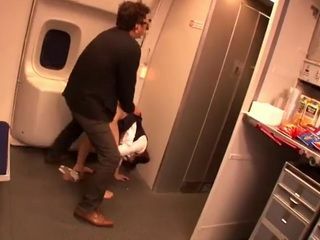 Fucking the Stewardess on a JAV Man Wild Ride in Nippon