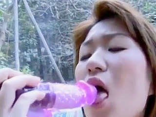 Yui's XXX-rated threesome with a vibrator and her pussy in Tokyo, Japan