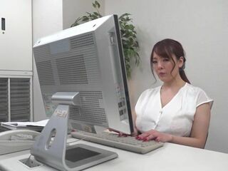 Hitomi Tanaka's mammoth tits will hypnotize you in her slutty office getup - now featuring Tokyo's hottest nipple play!