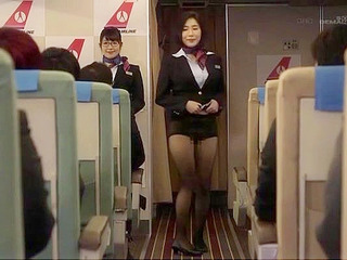 In-Flight Whoring with Kinky Nippon Air Hostess and Passengers
