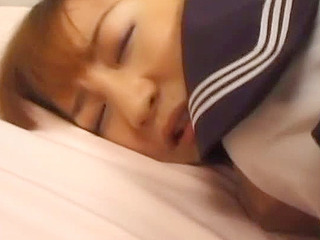 Naughty Tokyo teen gets fucked in school uniform, loves it!