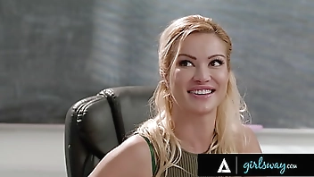 GIRLSWAY - Hot Teachers Sophia Locke & Gal Ritchie Dominate Student Cherry Kiss With Hard Rough Sex!