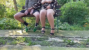 Sight of my mother-in-law's natural big tits made me cum profusely