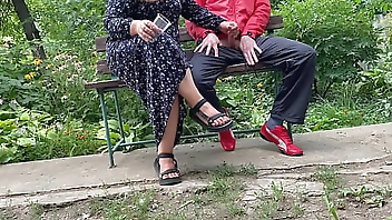 Curvy mother in law gets my cum outdoors