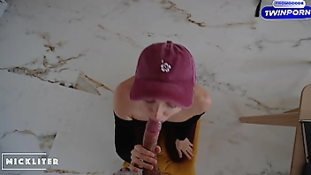 The pizza girl ate my pizza and wanted to run away. I made her suck