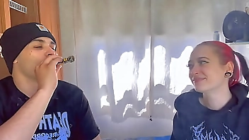 First we smoke, then Beautiful Bosnian teen takes excellent care of my huge Puerto Rican cock, massaging with oil, then give her hard rough sex, and a creampie in her extremely tight Bosnian pussy.