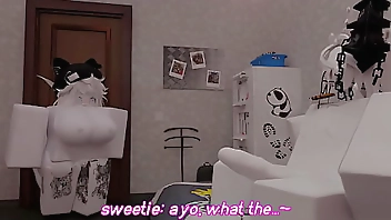 My half-sister in roblox gave me the gift of her body and good sex (animation)