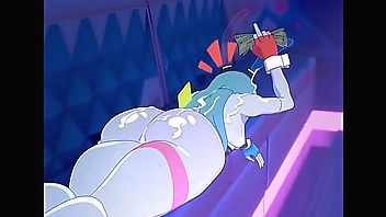 Cyberpunk Rebecca Hardcore Blowjob - Uncensored Hentai