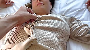 Hotwife in pantyhose creampied by her bull, fucked multiple ways