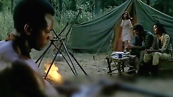 Unfaithful Slut Wife Fucks With A Black Guy While Her Cuckold Husband Watches Them From Behind The Bushes