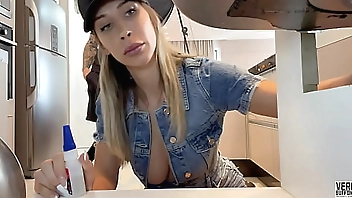 My big cock client fucks my ass on my first day of plumbing