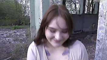 Russian blowjob at an abandoned construction site