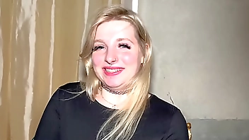 Real French Blonde Amateur First Threesome