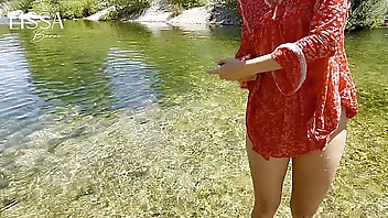 walk and sex outdoors, fucking interrupted by something unexpected, the best blowjob and cum in my ass