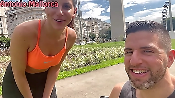 Argentinian Fitness Babe Gets Picked Up - Michelle