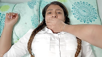 Shh shh don't go screaming! - Stepbrother fucks his stepsister when they are alone at home.