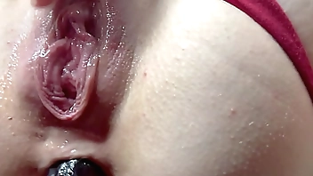 Double penetration. Fucking pussy close up. Anal fucking. Pink pussy. Cumming so hard